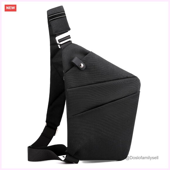 Waterproof Nylon Anti Theft Crossbody Bag Large Capacity Travel Sling